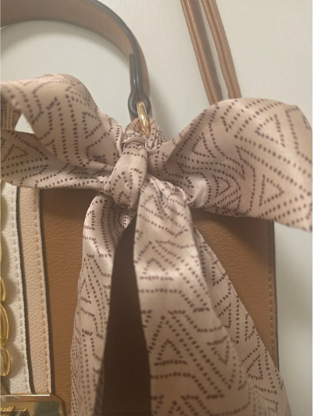 Aldo brown and tan purse